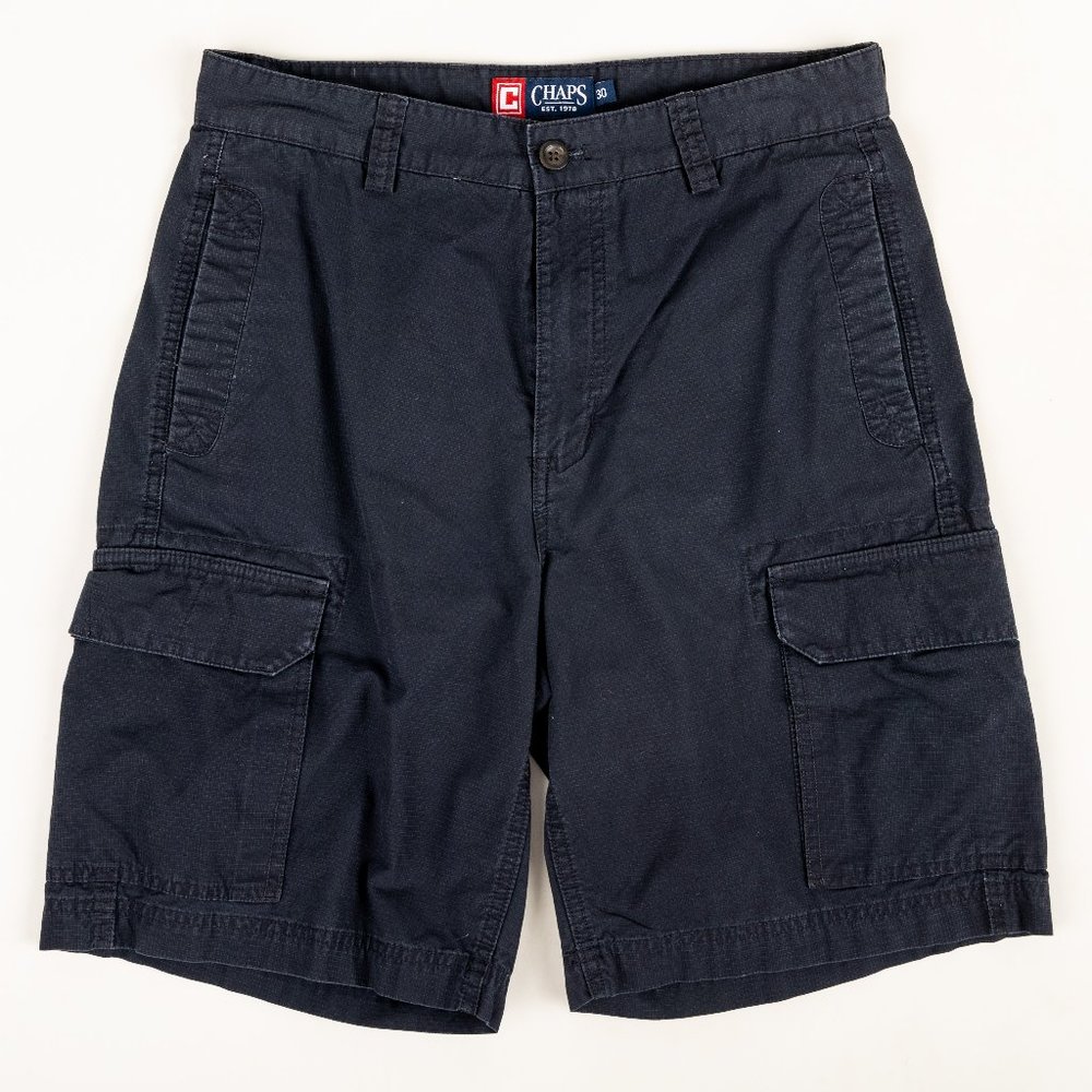 Chaps Men Blue Cargo Shorts Size 30